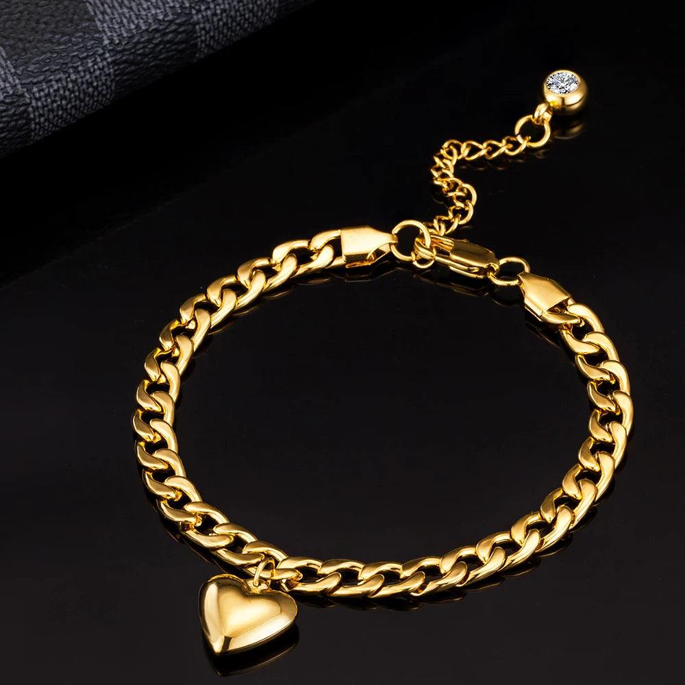 Anklet for Women Gold Color Stainless Steel Cuban Link Ankle Bracelets Summer 2022 Fashion Leg Chain Beach Foot Jewelry Ancklets